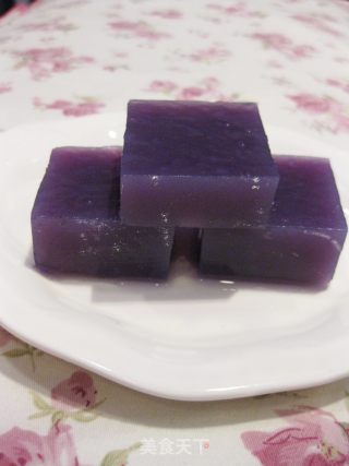 紫薯凉糕的做法