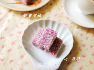 不用烤箱做点心——紫薯凉糕的做法