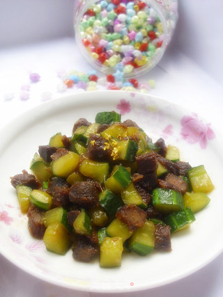 牛肉干炒黄瓜的做法