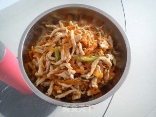 清淡的胡萝卜炒肉丝的做法