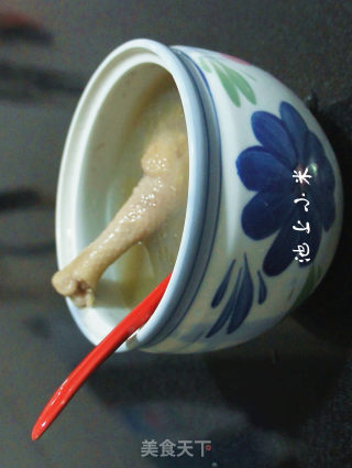 干贝鸡腿盅的做法