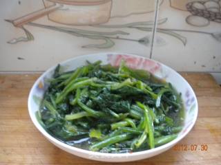 素炒菠菜的做法