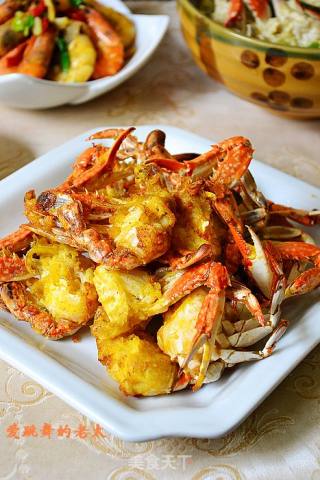 油炸梭子蟹的做法