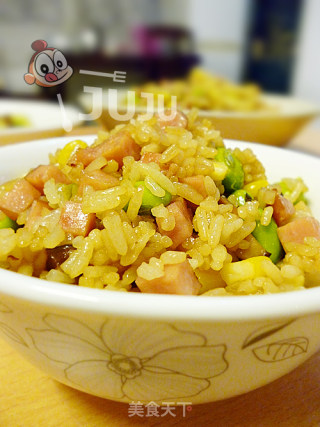 火腿炒饭的做法