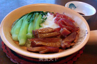 腊味双拼煲仔饭的做法
