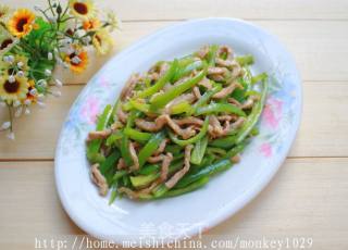 青椒炒肉丝的做法