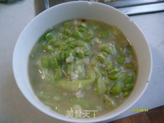 丝瓜毛豆小汤的做法