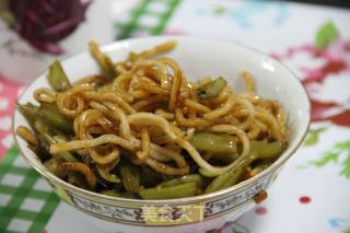 素扁豆焖面的做法