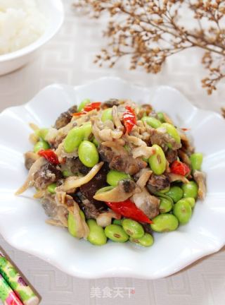 蛤蜊炒毛豆的做法