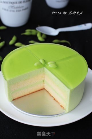 青蛙变王子——毛豆慕斯蛋糕