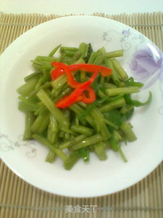 空心菜青椒丝的做法