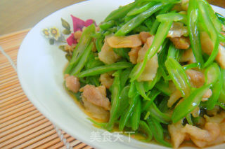 最普通的家常之-----四季豆炒肉丝的做法