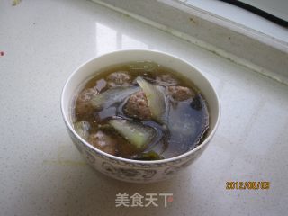 冬瓜汆丸子的做法