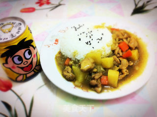 黄金咖喱鸡肉饭的做法