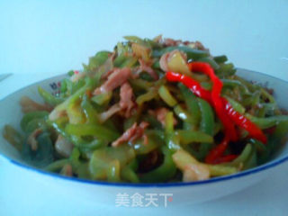 辣椒炒肉丝的做法