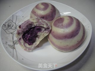 螺旋紫薯包的做法