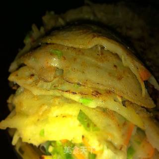 健康蔬菜饼--小米稀饭好搭档的做法