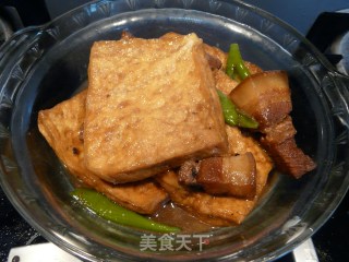 美味无比的卤肉豆腐的做法