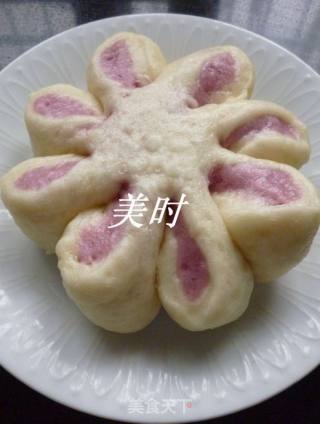 紫薯花馒头的做法