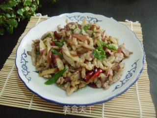 茄子炒肉丝的做法
