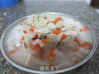 红萝卜瘦肉粥—宝宝营养餐的做法