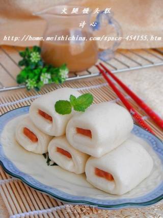 像吃糕点一样吃馒头-----【火腿馒头糕】