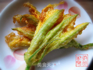 炸南瓜花的做法
