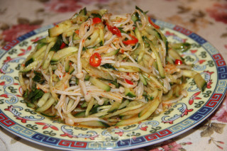 金针菇拌黄瓜(减肥菜)