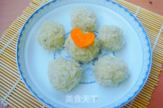 珍珠丸子---电饭煲蒸出的美味的做法