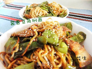 酱香豆角焖面的做法