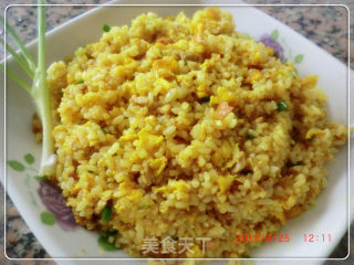 肉丁咖喱炒饭的做法