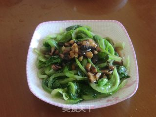 蚝油香菇生菜的做法