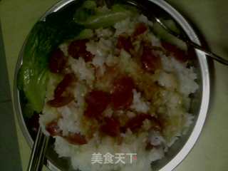 电饭煲腊味饭的做法
