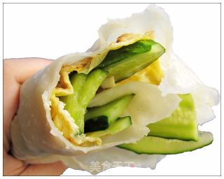 蒸饼卷菜的做法