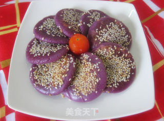 紫色滴诱惑《香煎紫薯饼》的做法