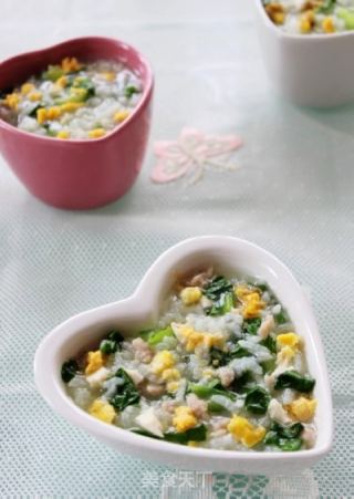 咸蛋肉糜粥的做法