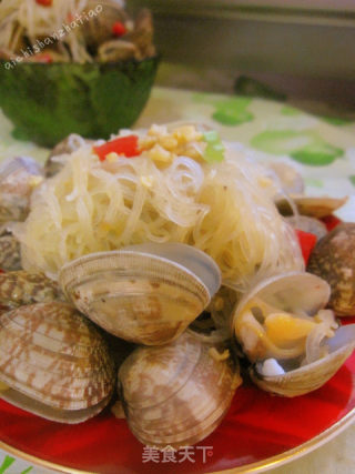蒜蓉粉丝炒蚬子的做法
