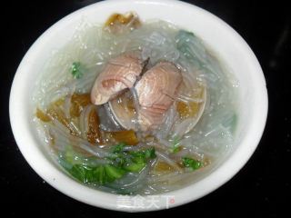 青菜花蛤粉丝的做法