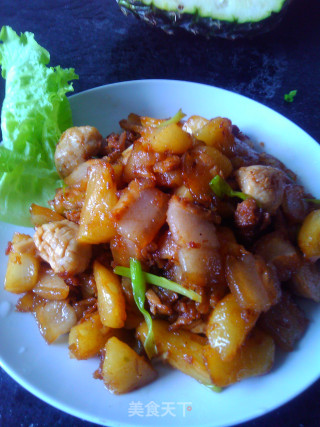 菠萝回锅肉的做法