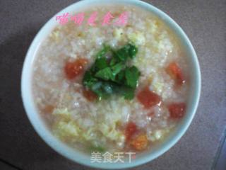 西红柿蛋花粥的做法