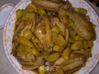 板栗鸡翅的做法