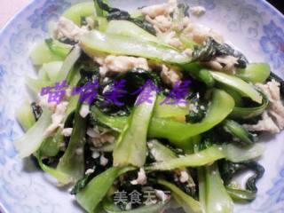 鸡丝油菜的做法