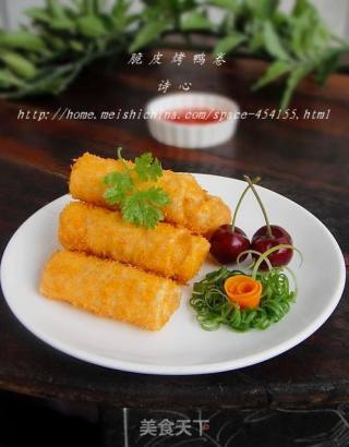 换个方式吃烤鸭-----【脆皮烤鸭卷】的做法