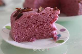 松软香甜的紫薯发糕的做法