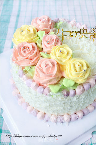 【小清新玫瑰生日蛋糕】