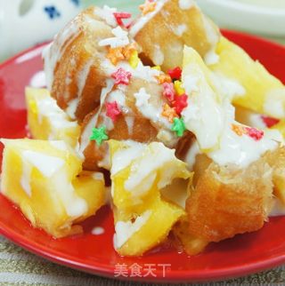 凤梨油条沙拉