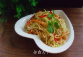 素炒饼的做法