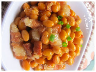 黄豆焖肉的做法