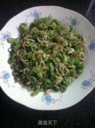 开胃小菜--辣椒炒虾皮