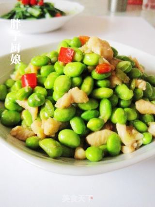 毛豆炒鸡丁的做法